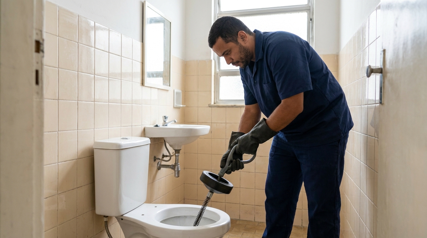 Desentupimento de vaso residencial em Ananindeua‑PA